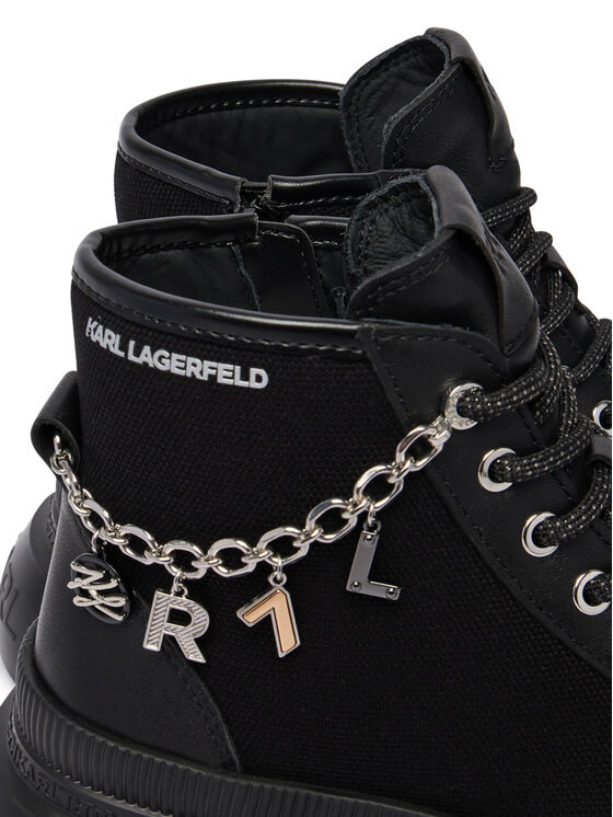 KARL LAGERFELD Kotníková obuv KARL LAGERFELD Trekka KL43536S Černá
