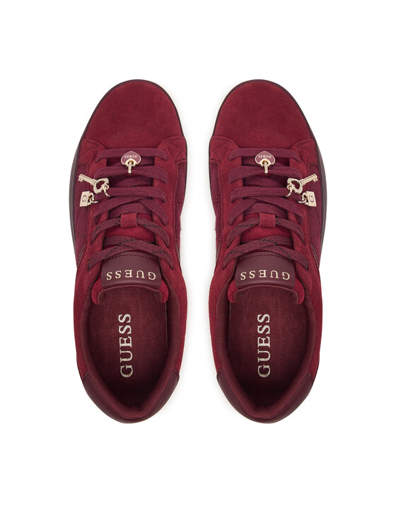 Guess Sneakersy Guess FLFJAR FAL12 Bordowy