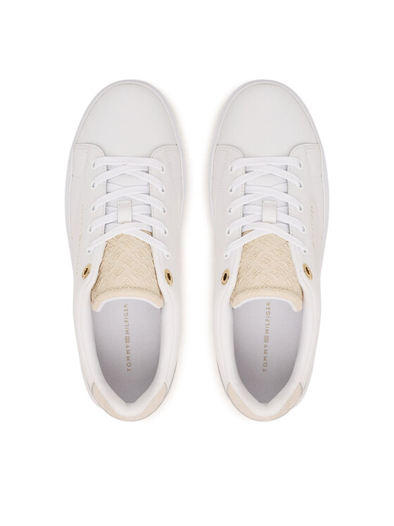 Tommy Hilfiger Αθλητικά Tommy Hilfiger Th Feminine Cupsole Monogram FW0FW09606 Λευκό