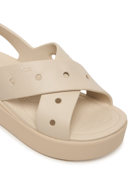 Crocs Босоніжки Crocs Brooklyn 4U Cross Strap Sandal 212254 Бежевий
