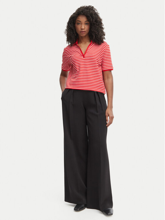 Tommy Hilfiger Tommy Hilfiger Polo WW0WW48720 Rojo Relaxed Fit