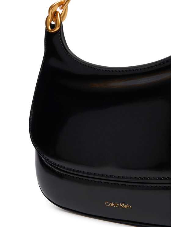 Calvin Klein Torbica Calvin Klein Chain Shoulder Bag LV04F3403G Crna