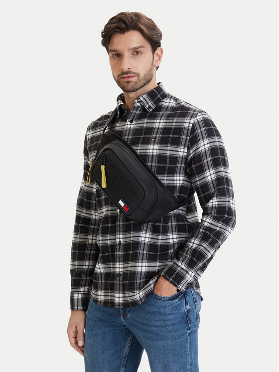Tommy Jeans Torbica za okrog pasu﻿ Tommy Jeans Tjm Daily Elevated Bumbag AM0AM14215 Črna