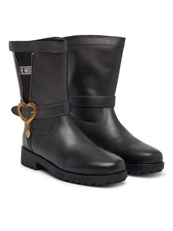 LOVE MOSCHINO Μποτάκια LOVE MOSCHINO JA24174G0PIJ100A Μαύρο