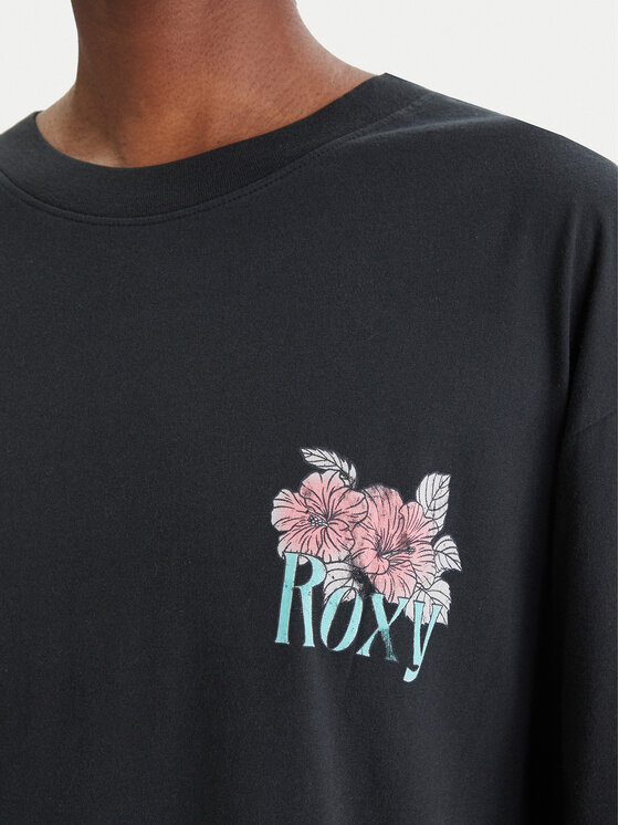 Roxy Roxy Camiseta Talloversize Washed ERJZT06081 Negro Oversize