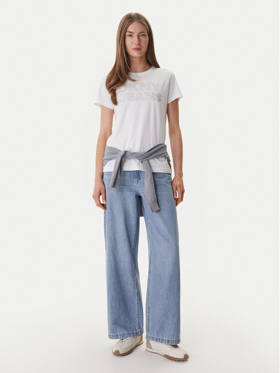 DKNY DKNY Camiseta DJ6T1692 Blanco Regular Fit