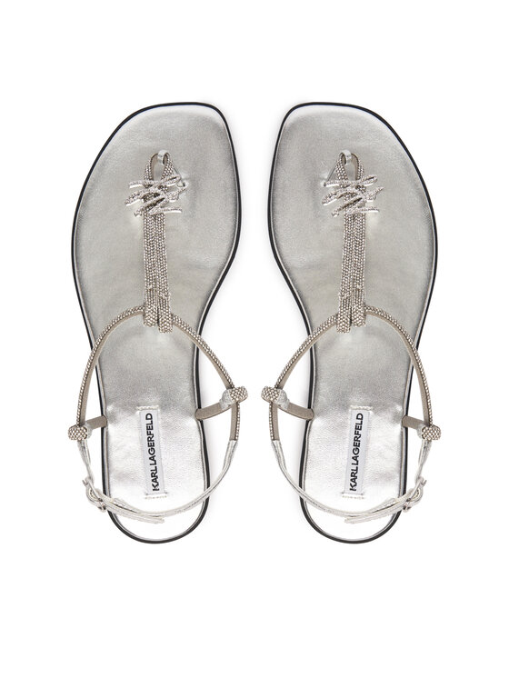 KARL LAGERFELD Босоніжки KARL LAGERFELD Olympia II KL87416 Срібний