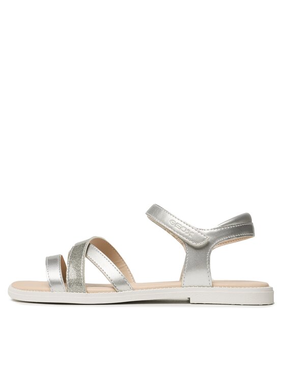 Geox Sandali Geox J S.Karly G.D J5235D 0HINF C1007 D Srebrna
