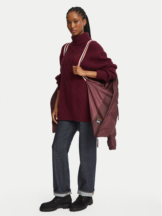 Hunter Hunter Zimska jakna HARW0002252 Bordo rdeča Regular Fit