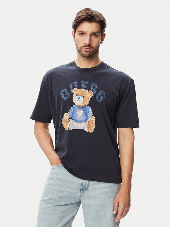 Guess Guess Póló 182885 Kék Classic Fit