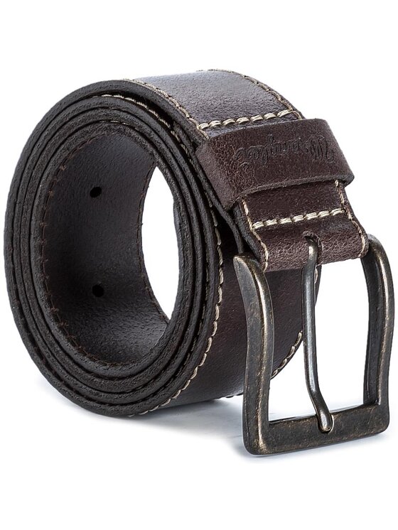 Wrangler Чоловічий ремінь Wrangler Stitched Belt W0081US85 85 112125438 Коричневий
