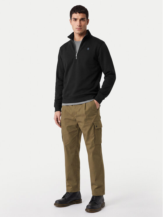 G-STAR G-Star Raw Majica dugih rukava Premium D26459 C235 Crna Regular Fit