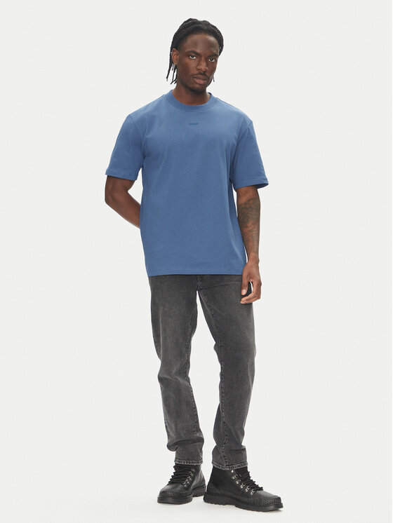 HUGO HUGO T-shirt Dapolino 50488330 Blu Relaxed Fit