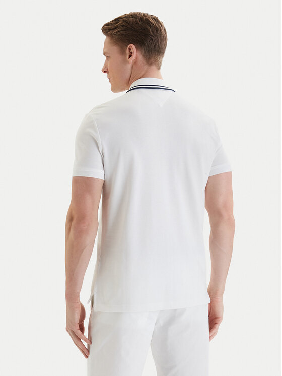 Tommy Hilfiger Tommy Hilfiger Polo Badge MW0MW43061 Blanco Regular Fit