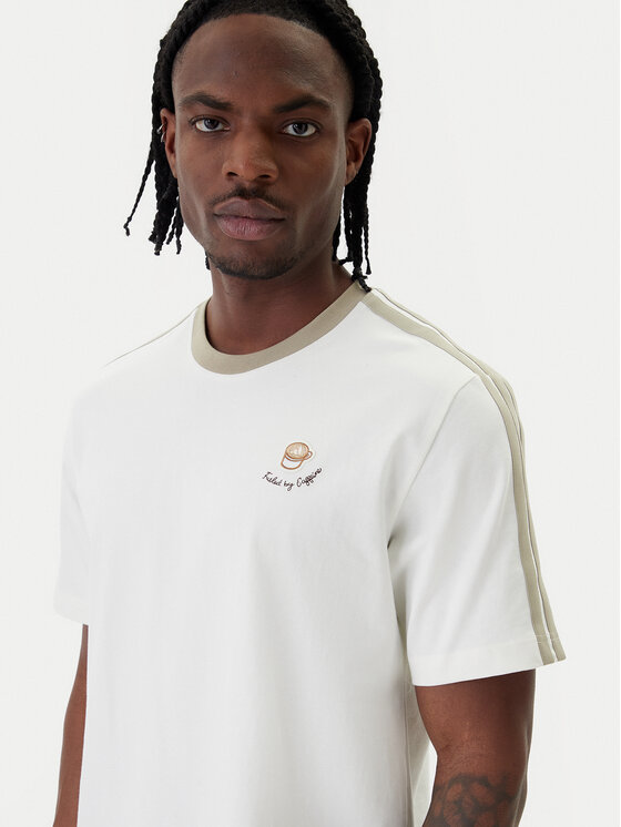 adidas adidas Camiseta Lux Coffee Cafe Cup Graphic JZ5072 Blanco Loose Fit