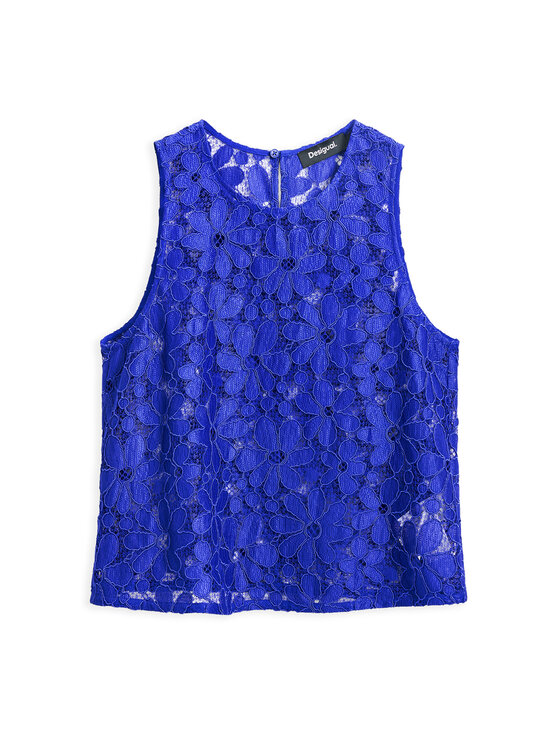 Desigual Desigual Топ Tanatos 25SWBW25 Голубий Slim Fit