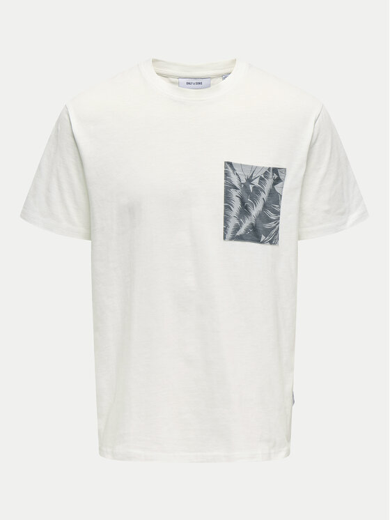 Only & Sons Only & Sons Футболка 22025286 Білий Regular Fit