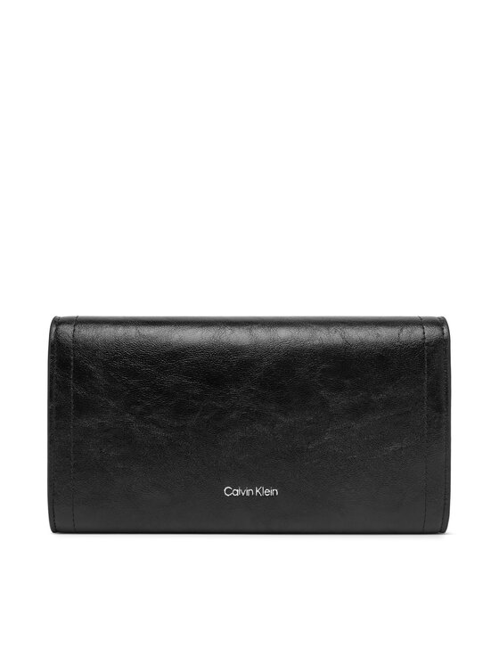 Calvin Klein Portafoglio Calvin Klein Emblem Hw Long Bifold LV04F1316G Nero