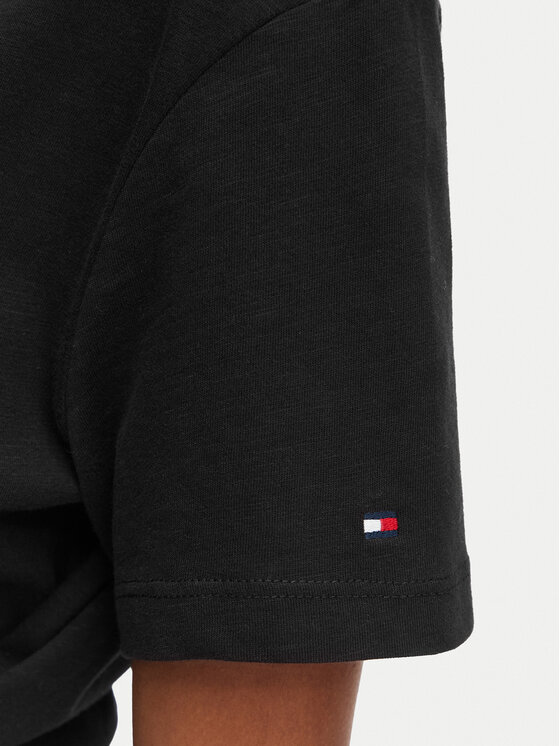 Tommy Hilfiger Tommy Hilfiger Camiseta WW0WW49256 Negro Relaxed Fit