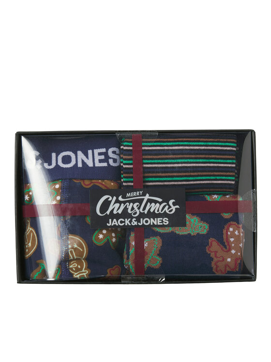 Jack & Jones Jack & Jones Набір боксерські шорти та шкарпетки Gingerbread Giftbox 12285133 Кольоровий