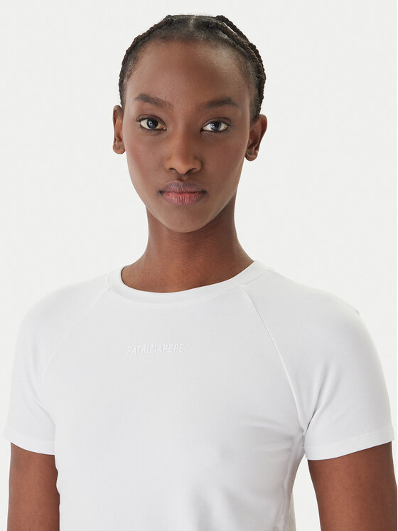 Patrizia Pepe Patrizia Pepe Camiseta 2M4549/J416-W103 Blanco Reglan Fit