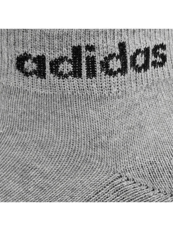 adidas Короткі шкарпетки adidas Linear Ankle Socks Cushioned Socks 3 Pairs IC1304 Сірий