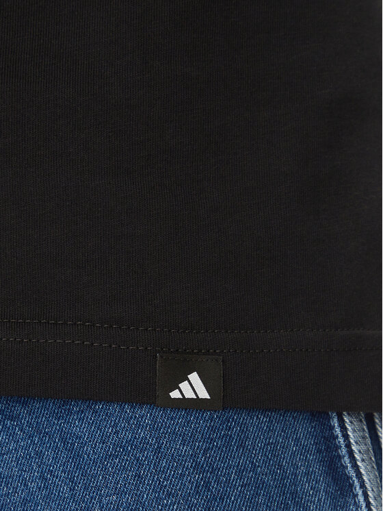 adidas adidas Футболка Lounge Still Life Lemons Graphic JN7367 Чорний Regular Fit
