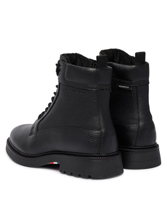 Tommy Hilfiger Trzewiki Tommy Hilfiger Corporate Casual Mix W Wpm Boot FM0FM05988 Czarny