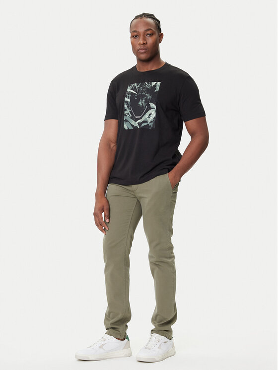 BOSS BOSS Camiseta Te_Animali 50546362 Negro Regular Fit