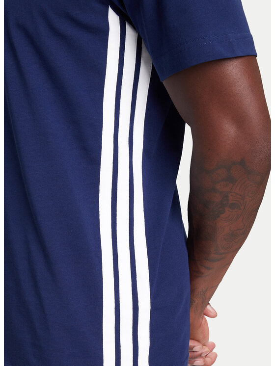 adidas adidas Футболка Essentials 3-Stripes JE6399 Голубий Regular Fit