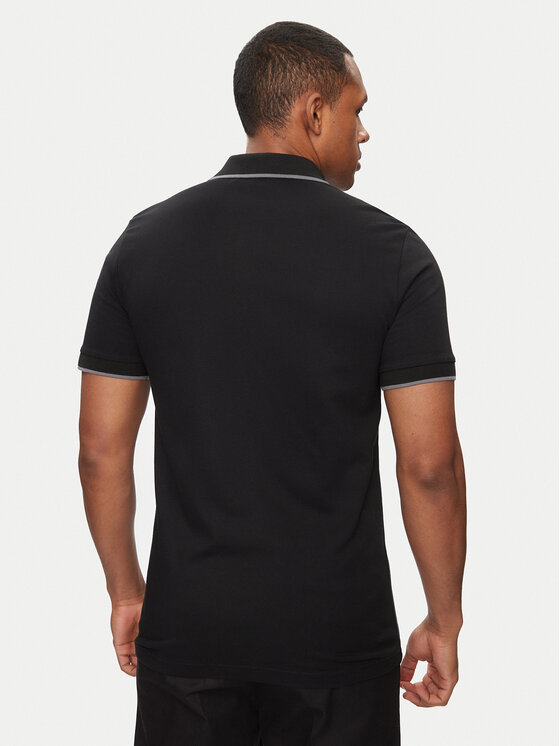 BOSS Boss Поло Passertip 50507699 Чорний Slim Fit