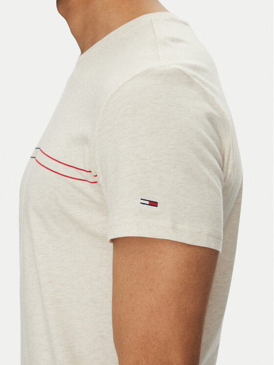 Tommy Jeans Tommy Jeans T-shirt Entry Graphic DM0DM20779 Bež Slim Fit