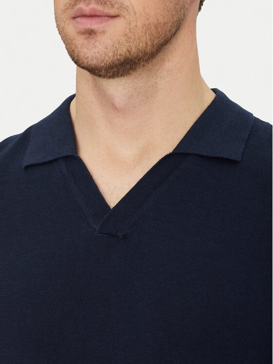 Blend Blend Polo majica 20718362 Mornarsko modra Regular Fit