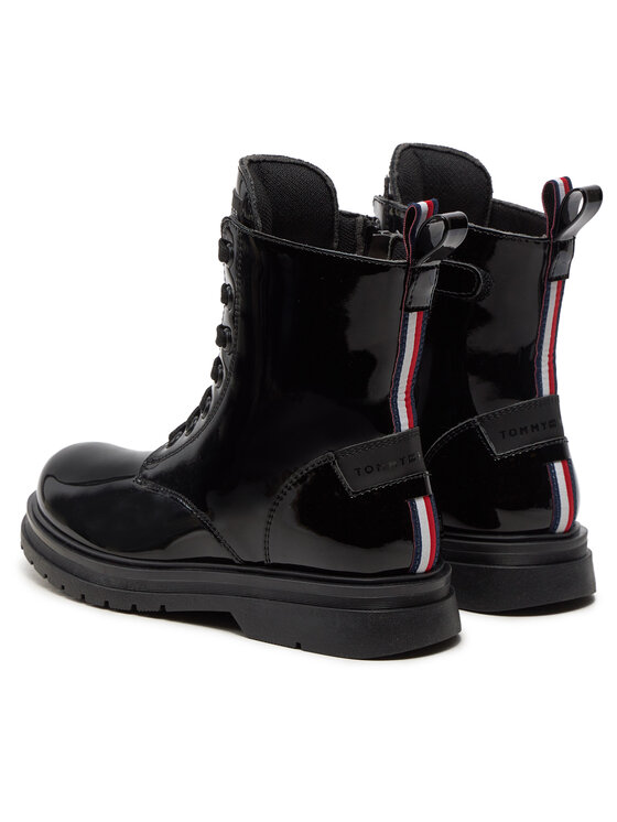 Tommy Hilfiger Bokacsizma Tommy Hilfiger T4A5-33588-0775 M Fekete