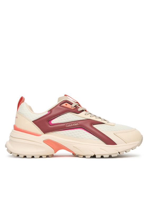 Calvin Klein Sportcipők Calvin Klein Hike Run Ckstripe Mesh HW0HW03002 Világos bézs