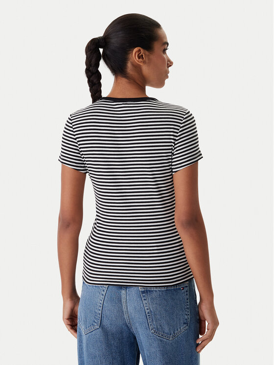 Tommy Jeans Tommy Jeans Camiseta Essential DW0DW17383 Negro Slim Fit
