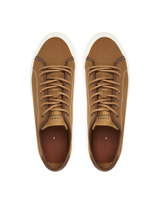 Tommy Hilfiger Tenisenes Tommy Hilfiger Hi Vulc Street Canvas FM0FM05515 Brūns