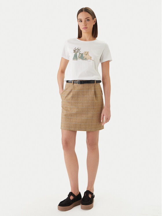 Barbour Barbour Camiseta Brambles LTS0712WH11 Blanco Regular Fit