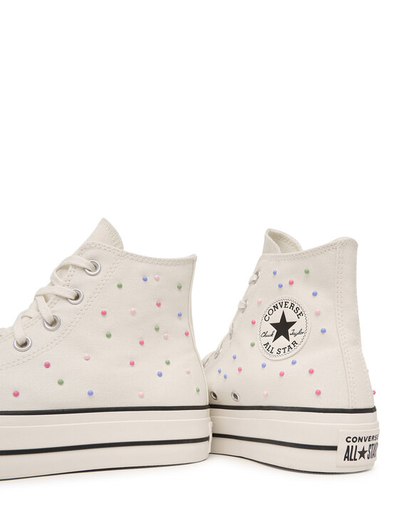 Converse Кеди Converse Chuck Taylor All Star Lift Platform Mini Studs A19140C Écru