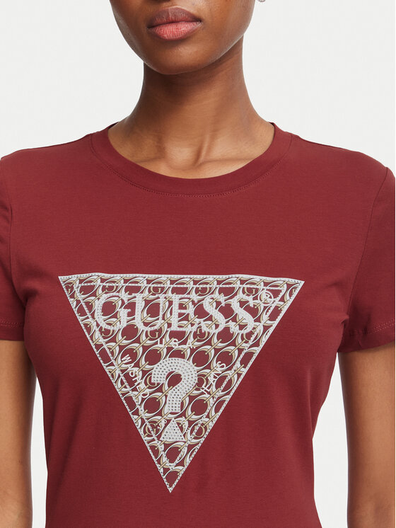 Guess Guess T-Shirt W6BI61 K7948 Dunkelrot Regular Fit