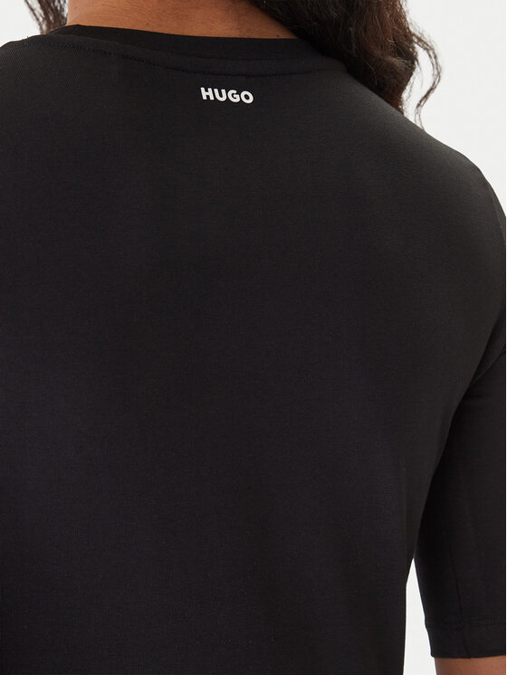 HUGO HUGO Camiseta Darnelia 50515019 Negro Slim Fit