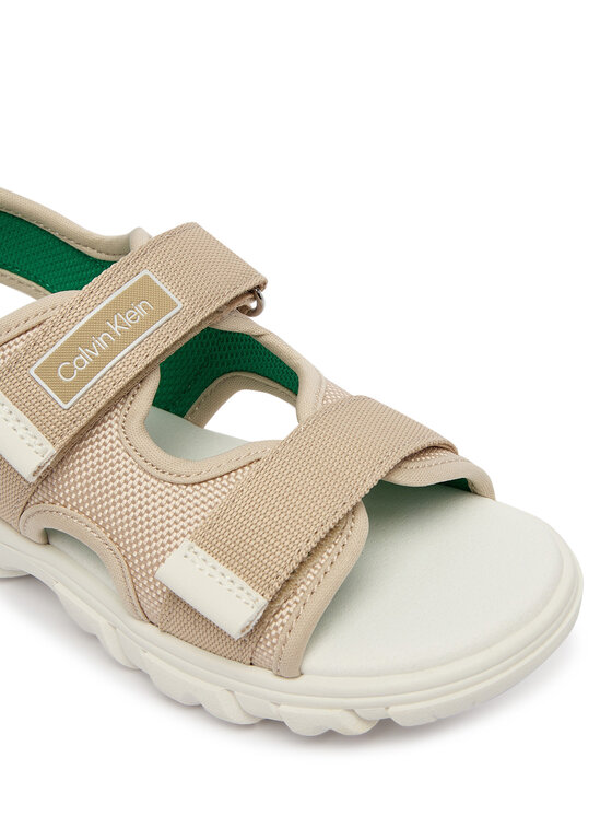 Calvin Klein Sandali Calvin Klein Velcro Sandal V1B2-83321-1564 Bež