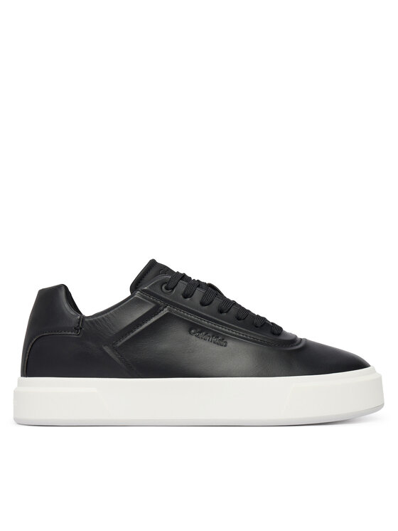 Calvin Klein Laisvalaikio batai Calvin Klein Basket Cupsole Oxf Lup Hf Lth YM0YM01452 Juoda