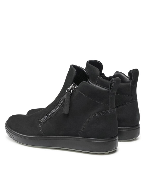 ECCO Polokozačky ECCO Soft 7 W 47031351052 Černá