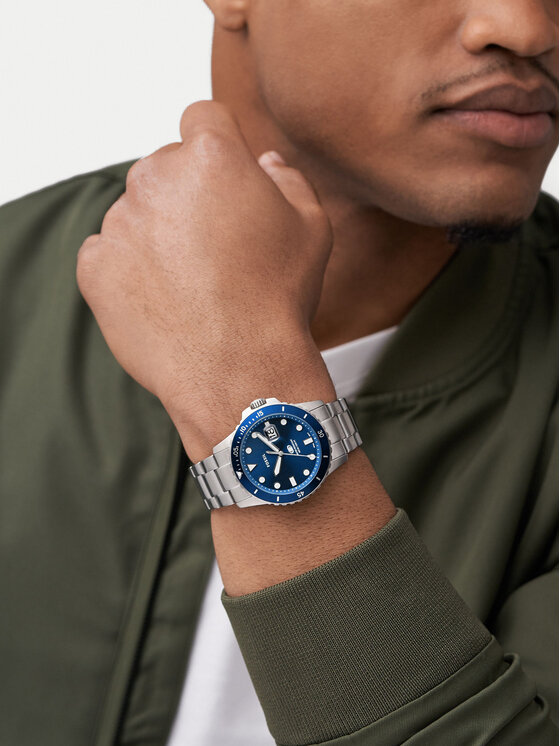 Fossil Годинник Fossil Blue FS6029 Срібний