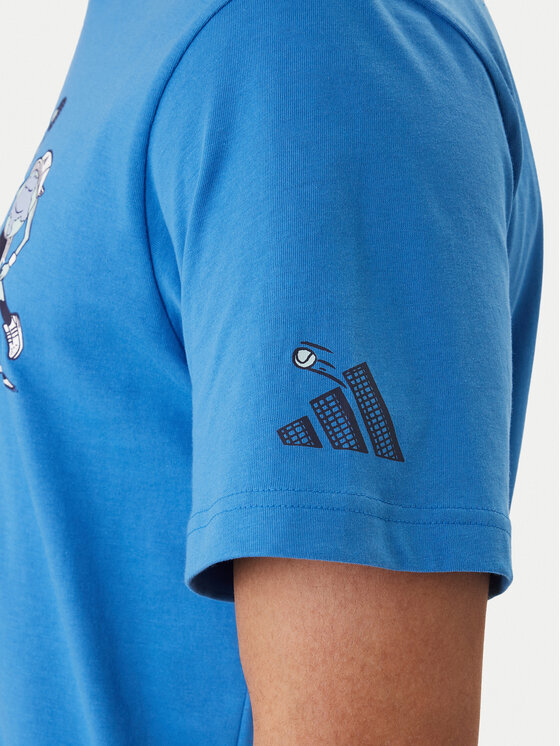 adidas adidas Camiseta Earth Day Padel Graphic KB4907 Azul Regular Fit