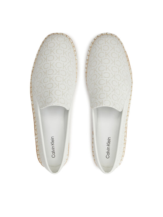 Calvin Klein Espadryle Calvin Klein Espadrille Epi Mono HW0HW01917 Biały