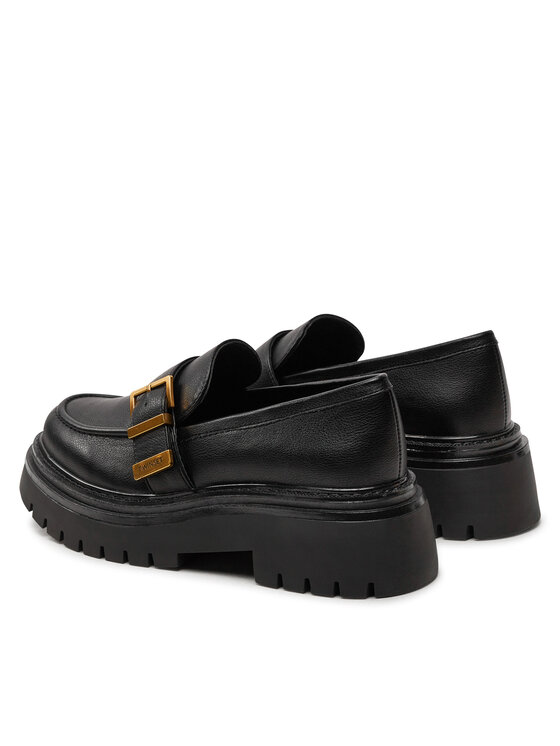 TWINSET лоуфъри с дебела подметка TWINSET Mocassino 242TCP044 Черен