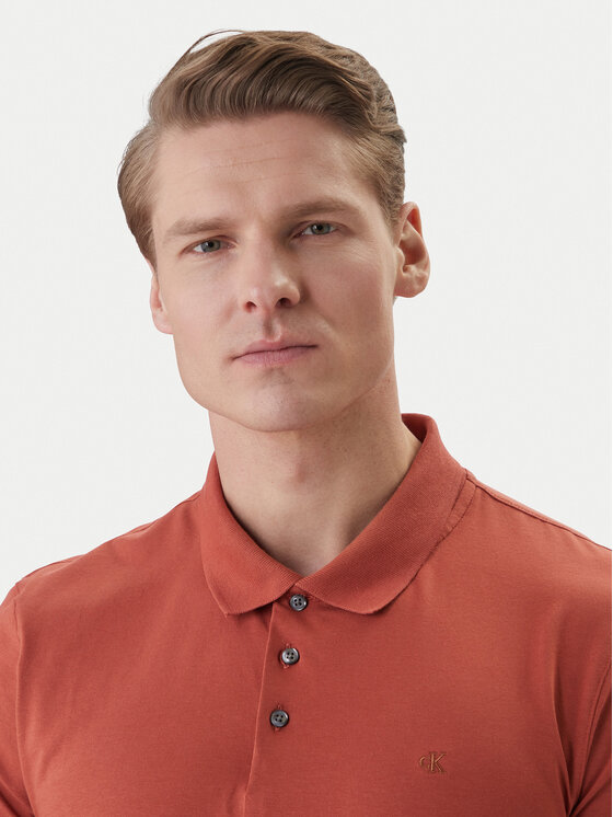 Calvin Klein Calvin Klein Polo LV04LF200G Naranja Slim Fit