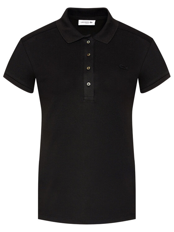 Lacoste Lacoste Polo marškinėliai PF5462 Juoda Slim Fit